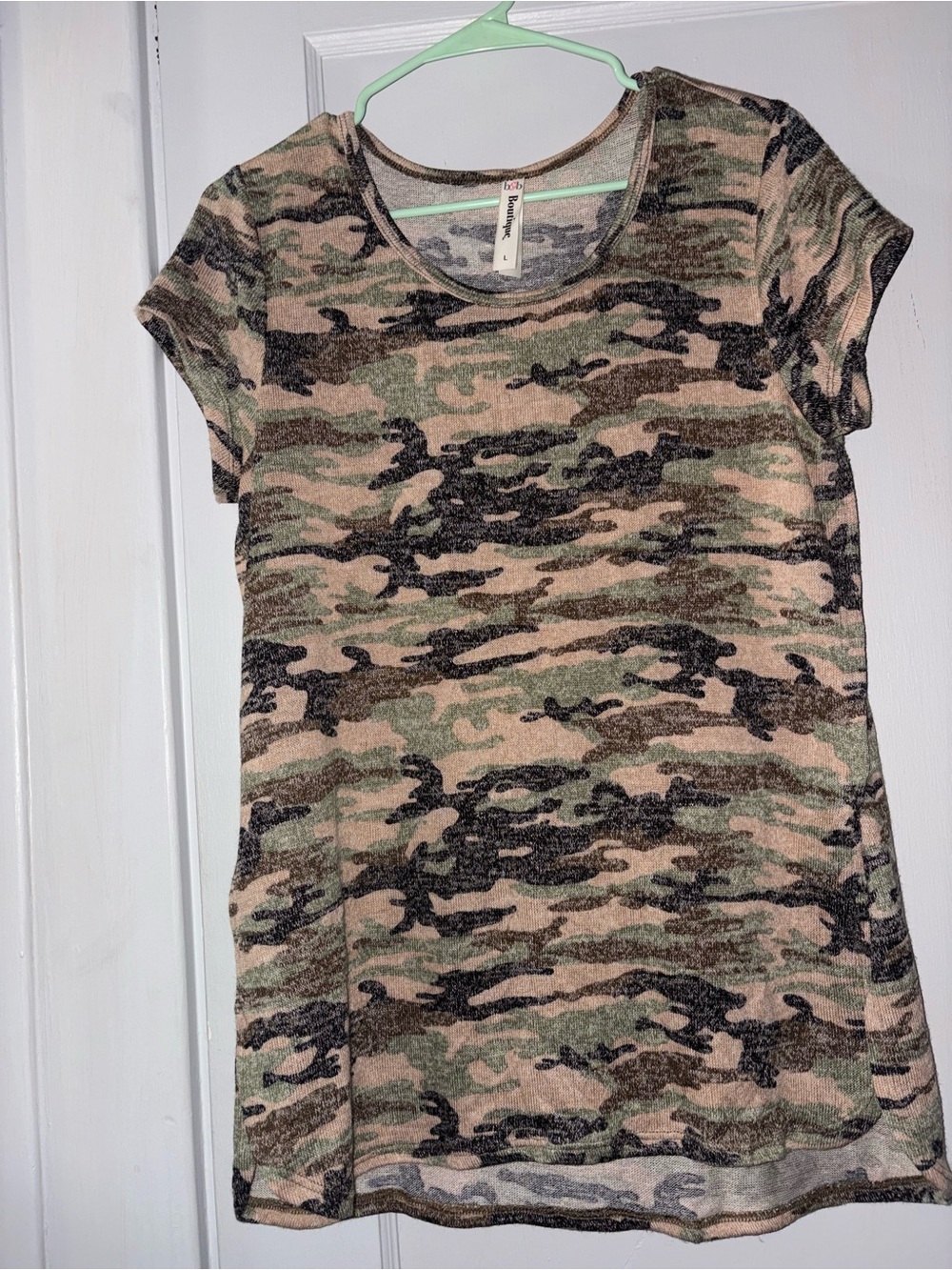 B&B Boutique Camo Short Sleeve Tee